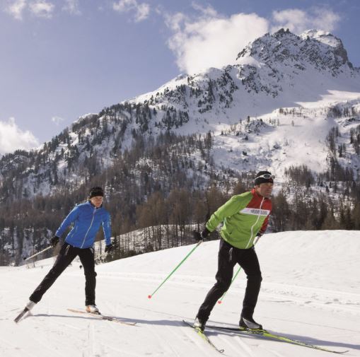 Cross-country skiing in Engadin